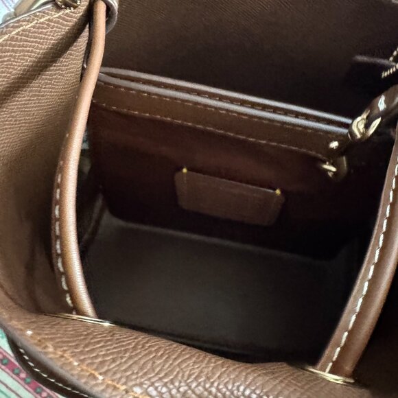 Coach Roan Bucket Bag Signature Canvas Tan/Brown - Picture 7 of 10